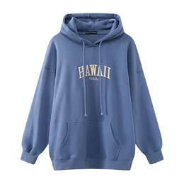 Oversize Girls Streetwear Loose Hoodies Höst Mode Ladies Snygg Bomull Hoodie Casual Kvinna Chic Pullover Cute 210728