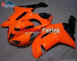 Orange Verkleidungen für Kawasaki Ninja Aftermarket Verkleidung Karosserie ZX6R ZX 6R 2007 2008 ZX-6R 07 08 Motorrad Verkleidung (Spritzguss)