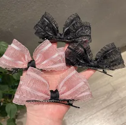 2pcs / set korea båge barrette hårnål för kvinnor tjejer huvudbonader bangs hairclip hairgrips söt baksida huvud topp klipp hår tillbehör