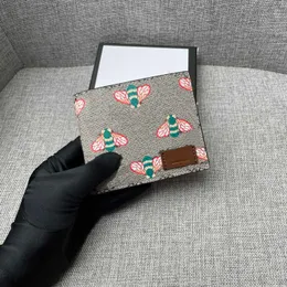 Multipe plånbok av hög kvalitet rosa bi mönster korthållare kreditkort täcker män dagliga plånböcker handväska 651268