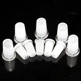 Glas drop down adapter reducerare 10mm14mm18mm Manlig kvinnlig förlängare kontakt Klar Bong Hookahs Fittings vattenrör