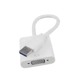 USB3.0からVGAビデオグラフィックコンバーターカードディスプレイ外部ケーブル1080pコネクタアダプター用ラップトップ用