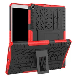 Dla Samsung Galaxy Tab a 10.1 cala Case SM-T510 T515 Przypadki zbroi Tablet TPU + PC Wstrząsowy Pokrycie stoiska