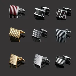 French men's shirt metal brass Enamel cufflinks Casual Business suit Shirt Gold Plating Cuff links sleeve button for men fashion jewelry will and sandy