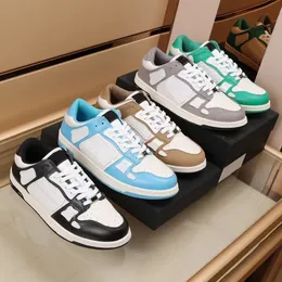 Skel-Top Merhaba Sneakers Kemikler Aplike Üst Tasarımcı Ayakkabı Erkek Kadın Rahat Ayakkabı Renkli Yüksek Düşük Üst Sneaker