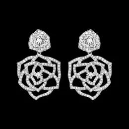ROSE series earrings PIAGE official reproductions Top quality 18K gold plated sterling silver Luxury jewelry Sunlight hot brand earrings ladies exquisite gift