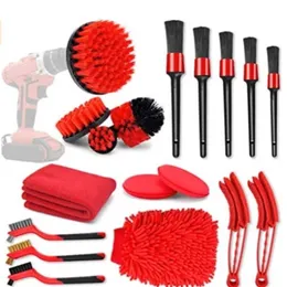 18/16 / 8pcs Borrborste Cleaner Kit Power Scrubber för rengöring Badrum Badkar Elektriska skrubbborrborstar Kakelrengöringsverktyg 211215