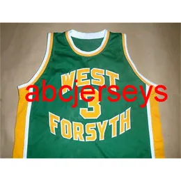 3 Camisa de basquete CHRIS PAUL WEST FORSYTH HIGH SCHOOL costurada personalizada qualquer número nome Ncaa XS-6XL