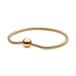 Designer Jewelry fit Pandora Bracelet Charms Bead 18K Gold-Plated Snake Chain 925 Silver Love Bracelets Beads Jewellery chain Charm Beaded women