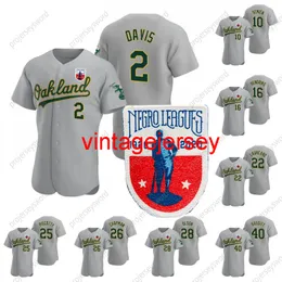 1920-2020 Negro Ligleri Jersey Khris Davis Marcus Semien Liam Hendriks Ramon Laureano Matt Olson Yusmeiro Petit Chris Bassitt Mike Fiers