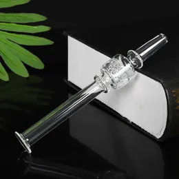 6 inch Glass Rig Stick Mini HOOKAHS Nectar Collector with Thick Pyrex Clear Honeycomb Filter Tips Tester Glass Straw Tube Water Pipes
