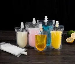 17oz 500 ml stand-up Plastic Drink Packaging Bag Spout Pouch For Beverage Liquid Juice Milk Coffee 200-500 ml DA0062
