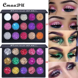 15 Kolory Metallic Glitter Eyeshadow Foundation Makeup Eye Shadow Palette Kosmetyki Zestaw w 2 edycjach