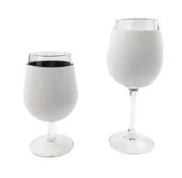 Inne Drinkware 300 SZTUK Sublimacja Neoprenowe Czerwone Wino Szkło Pokrowiec Kubek Rękaw Dye Sublimacje Półki DIY Spersonalizowane Niestandardowe Dekoracja Home Decoration SN2421