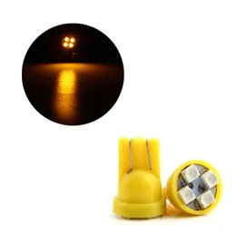 50Pcs/Lot Yellow Wedge T10 W5W 1210 4SMD LED Car Bulbs 168 194 2825 Clearance Lamps Interior Reading Dome Door License Plate Lights 12V