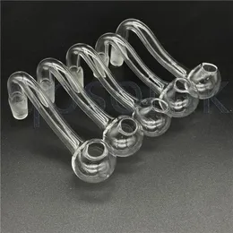 QBSOMK Recycler S Form Male Bowls For Bong 10mm Curved Nail Glass Bowls 3 "Handblåsta rostade pottskålar Tobaksoljebrännare Glasrör