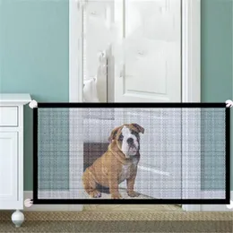 Hundkläder FML Pet Staket Portable Magic Gate geniot Folding Safe Guard Mesh för inomhus- och utomhusskydd