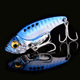 6pc/lot 7/10/15/20G Hard Metal Vib Blade Lure Sinking Vibration Fishing Lures Baits Artificial Vibe for Bass Pike Perch Fishing