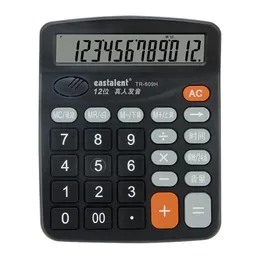 Portable Electronic Calculator 12 Digit Large Display LCD Big Buttons Desktop Battery Powered Calculating Tool