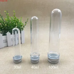 30ml 40ml Clear Mask Bath Salt Test Pet Prov Tubes Tom Capsule Candy Te Containers Travel Refillable Flaskor 100PCSGoods