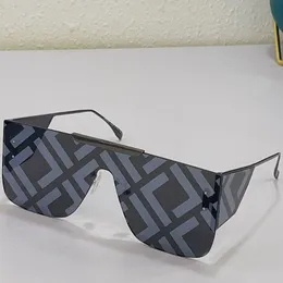 Óculos de Sol Masculino ou Feminino 0196 Moda Clássico Óculos de Sol Sem Armação Lentes com Hastes de Metal Letras Anti-UV400 Design de Proteção Lateral para os Olhos