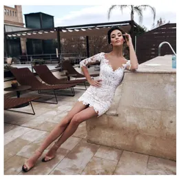 Wedding Dress 2021 Simple A Line Short Robe De Mariee For Women Lady Charming Sexy Shirt Bride Dressesbridal Gowns 328 328