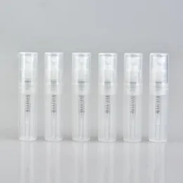 2 / 3ml plástico descartável descartável frasco de perfume frasco de frasco de pulverização Atomizador Vazio Loção Recipiente