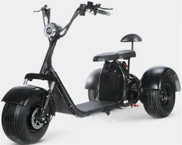 3-wheel two-seater high-power motor electric scooter supports forward/reverse, electronic anti-theft is suitable for the elderly and other people