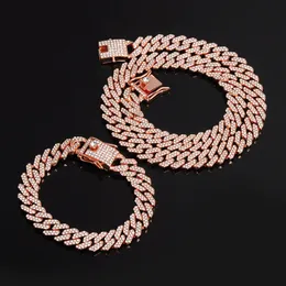 CONONG Ожерелье + багетные часы + браслет хип-хоп кубинская цепь заморожена асфальтированные стразы CZ Bling для мужчин ювелирные изделия