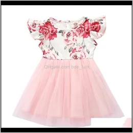 Dziecko, macierzyństwo letnie odzież dla niemowląt Princess Infant Kids Sukienki na Casual Wear Girls Tutu Dress Drop Dostawa 2021 5Zozl