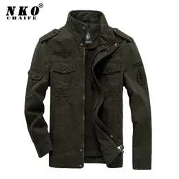 CHAIFENKO Cotton Military Jacket Men Bomber Soldier MA-1 Style Army s Coat Casual Pilot Tactics M-6XL 211110