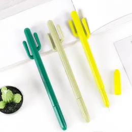 Creative Small Fresh Desert Cactus Styling Pen South Korea Stationery Cartoon Cute Gel Student Writing tool Free DHL k18