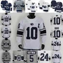 Penn State Nittany Aslanlar Hokey Jersey Brandon Biro Liam Folkes Denis Smirnov Peyton Jones Nate Sucese Evan Barratt Cole Hults Casey Bailey David Goodwin