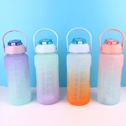 50/67oz motywacyjny sportowy butelka wody sportowej z znacznikiem czasu, duże szerokie usta szczelne trwałe BPA wolne nietoksyczne