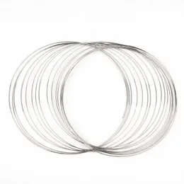 Doreenbeads Handmade 100 Loops Memory Beading Wire for Necklace 140mm Diy Jewelry Necklace Making Findings Accessories Q0717