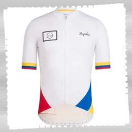 Pro Team koszulka kolarska rapha męskie letnie szybkoschnące mundury sportowe koszulki na rower górski szosowe topy rowerowe odzież wyścigowa Outdoor Sportswear Y21041357