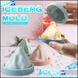 Utensilios para hornear Cocina, Comedor Bar Hogar Jardín26 # Grado Sile Ice Cube Maker Snow Mountain Making Mold Utensilios de cocina Beber Whisky Ze To Make