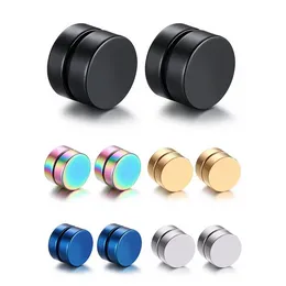 SHY Magnetic Stud Earrings For Women Men Stainless Steel No pierced without hole Magnet Earrings Jewelry