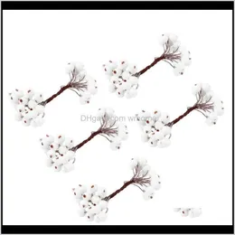 Ghirlande di fiori decorativi Forniture festive Giardino domestico 5 pezzi Berry Pretty Fashion Creativo Elegante regalo artificiale Decor Fiore Bomboniera