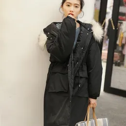 販売限定数量最初にサービスを提供しています冬のコートフード付き暖かいプラスサイズ特大の綿パッド入りジャケット女性210423