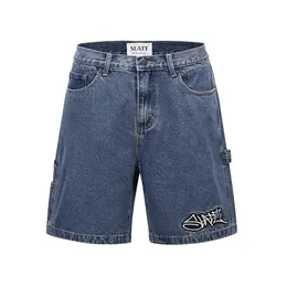 Pantaloncini da uomo Slatt Hiphop Daddy Pantaloncini in jeans wash