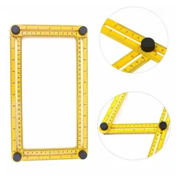定規セットハンドツール実用的4つ折りプラスチックメートルスケール多機能測定ツールトップ販売マルチアングル定規
