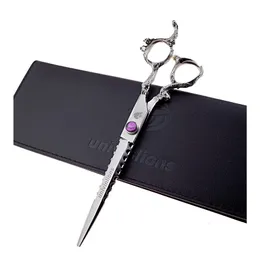 Univinlions 7.0" Professional Pet Cutting Scissors For Dog Grooming Tijeras Perro Trimming Scissor Home Groomer Shears Tesoura Pet Dog Shaver Grooming Remover