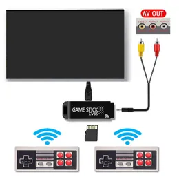 Tragbare Game-Player TV-Stick HDV100 kann 300 klassische Spiele Retro Mini Wireless Doppelte Spielekonsole unterstützen AV-Ausgang für Spielzeug Geschenke speichern