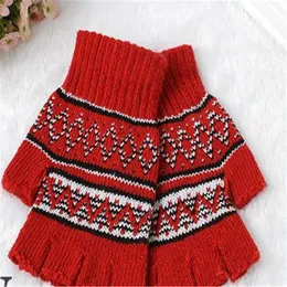 Frau Han Edition Stricken warme Winterhandschuhe Wolle tippen