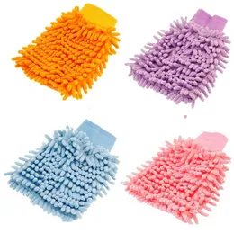 أدوات تنظيف Mitt Mitt Car Chenille قفازات غسل سميكة Moto Auto تفاصيل التفاصيل الإسفنجية Clean Brush Cloths Hy0282