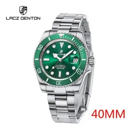 Lacz Denton 2021 Men's Mechanical Watches For Men Automatic Watch Luxury Business Steel Waterproof Wristwatch Reloj Hombre Wristwatches