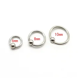 16G 316L Stainless Steel Captive Hoop Bead Rings BCR Eyebrow Tragus Nose Nipple Ring Bar Lips Body Piercing Jewelry For Women