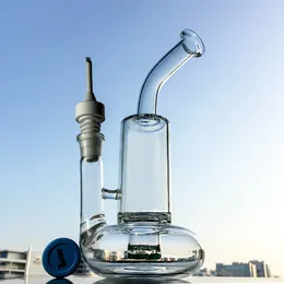 Tornado Glass Bongs Dab Rigs Cyclone Perc Hookahs Oil Rig Smoking Glass Water Pipes With 18mm Ceramic Nail Carb Cap WP146