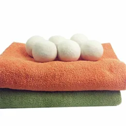 Praktyczne pranie Produkty Czyste Kulka Wielokrotnego użytku Natural Organic Fabric Smenerer Premium Wool Dryer Balls RH1542